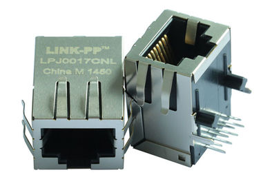 90度8P8C网络插座 百兆无灯带变压器RJ45接口连接器 LPJ0017CNL