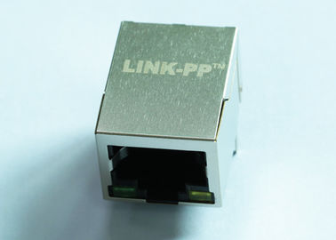 POE供电 Rj45 连接器 千兆POE+ 带LED灯  带屏蔽 直插单口 LPJG0926HENL