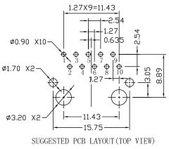 千兆以太网 -工业级-rj45 连接器-内置滤波器-不带灯 LPJG4801DNL