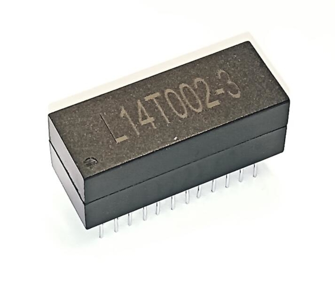 L14T002-3 1000 Base –T Dual Ports LAN Filter Telecom Transformer PoE_30/60W Meet IEEE802.3bt type3 standard 0