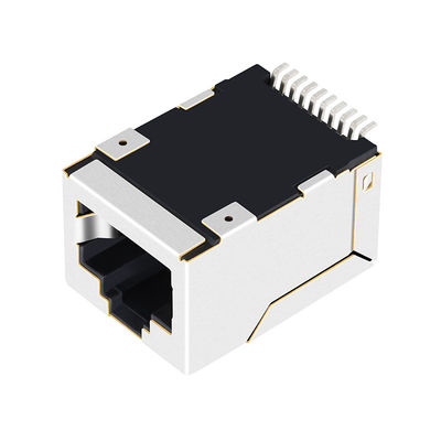 千兆-Rj45 连接器-10/100/1000mbps 自适应 带屏蔽-无灯-开口上 LPJG19801DNL